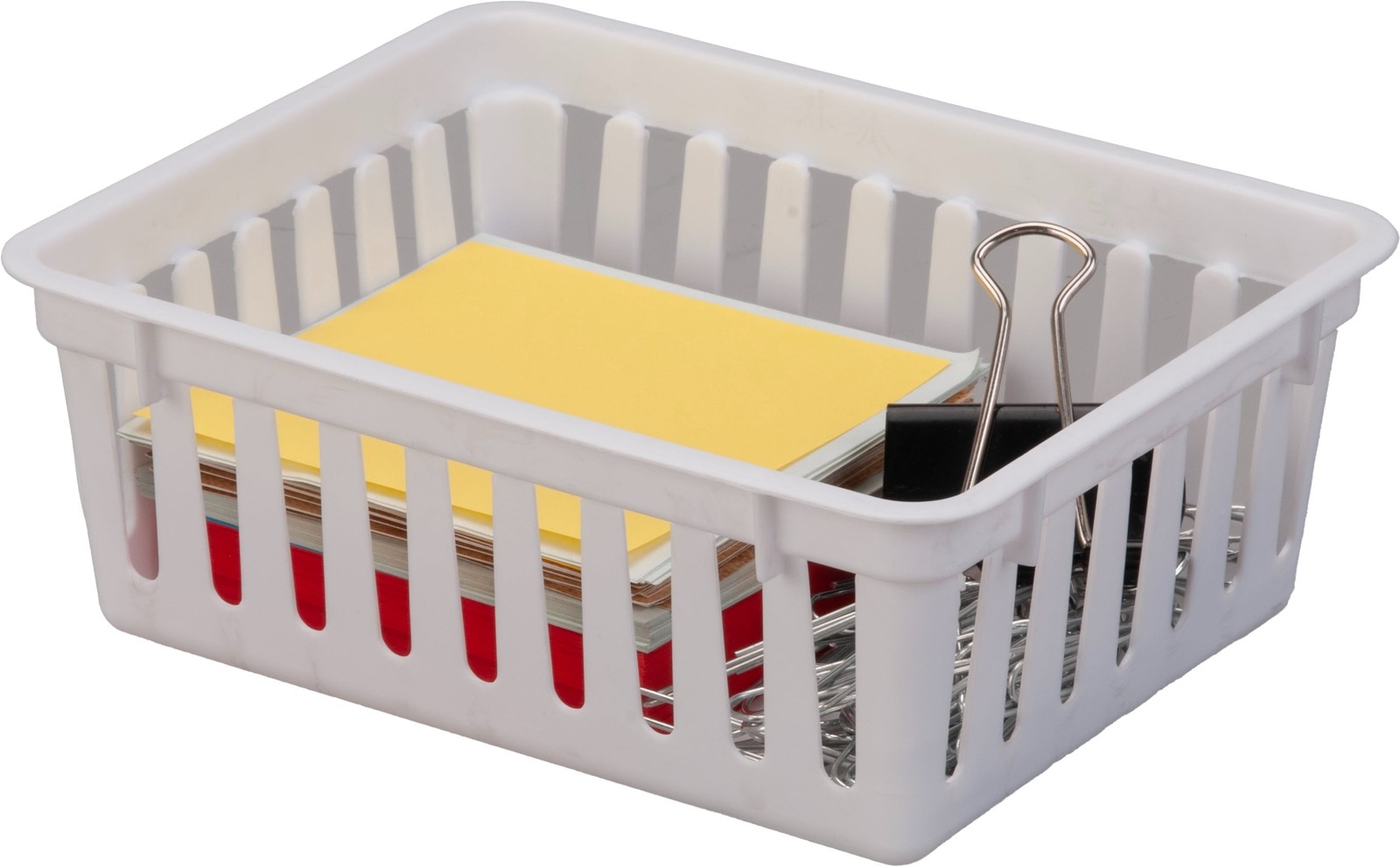 (6 Pack) Mainstays 3-Pack Square Mini Plastic Storage Tray Organizers, Stackable