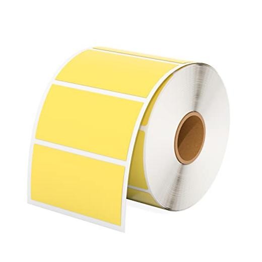 2.25x.25 Thermal Labels000 Sheets/Roll | Strong 2.25″ x 1.25″ 1 Yellow