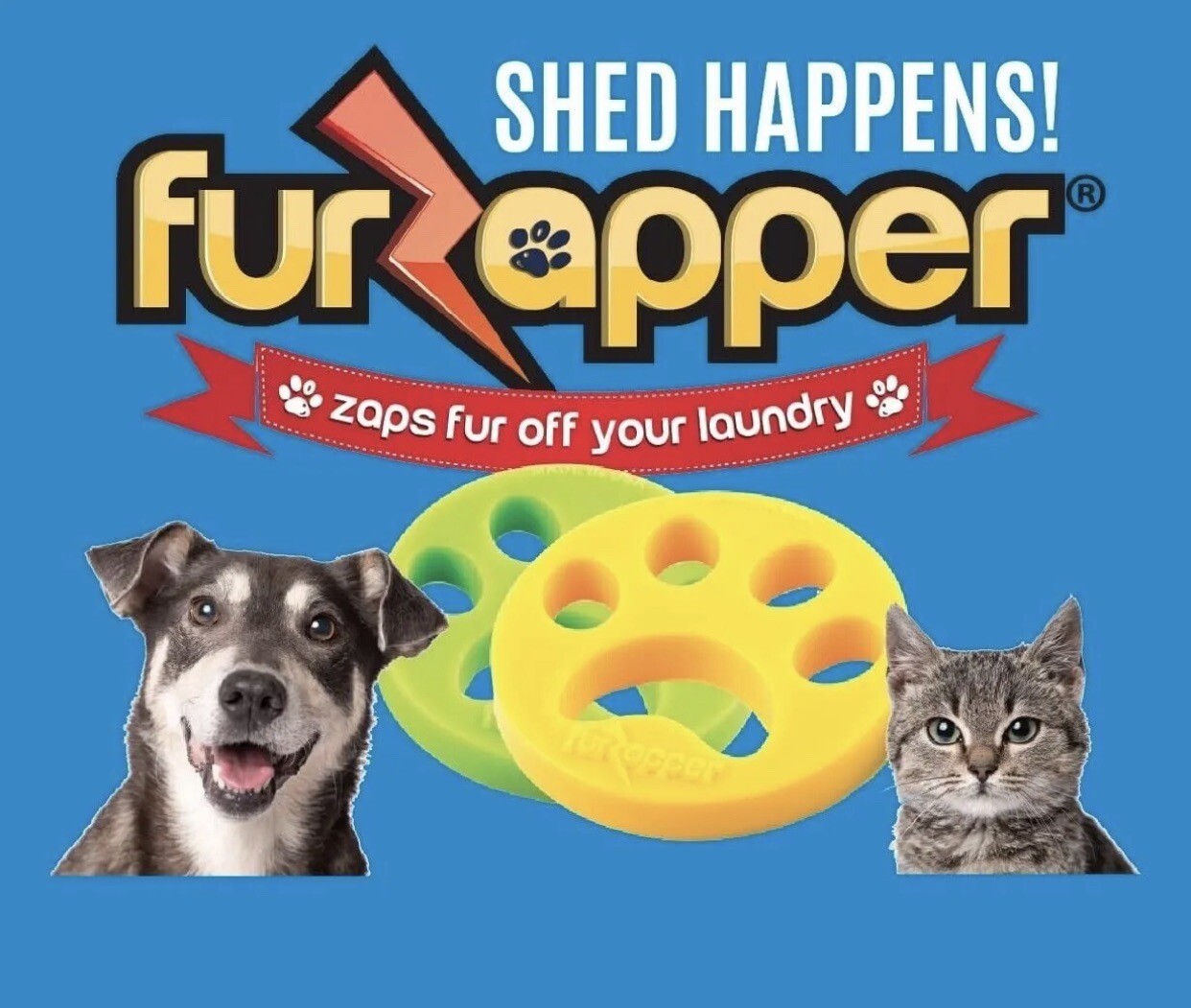 FurZapper Pet Hair Remover 4 count
