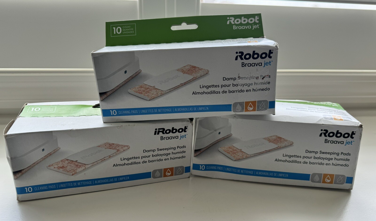 Braava Jet 200 Series Damp Sweeping Pads iRobot Auth. Replacement Parts 10Pk x3