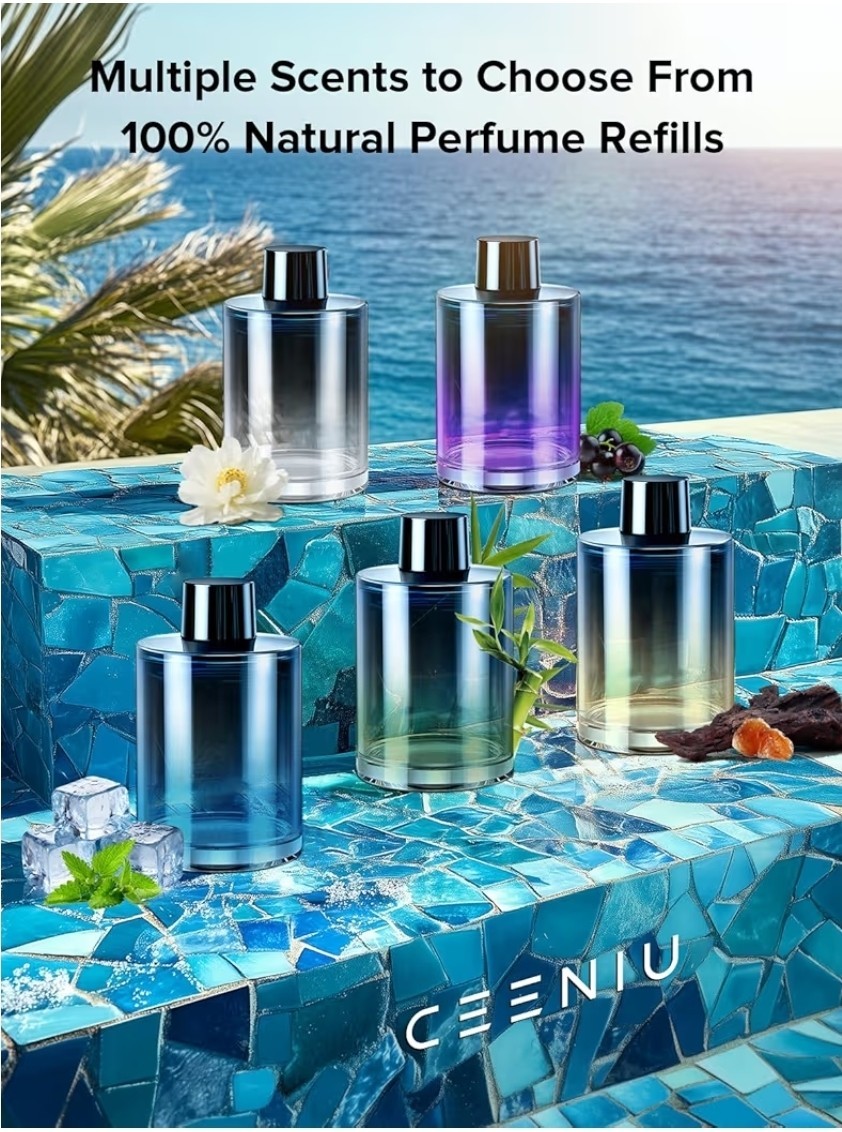 Ceeniu New Smart Car Air Freshener, 135ml Last 6 Months, Auto ON/OFF Mint Ice