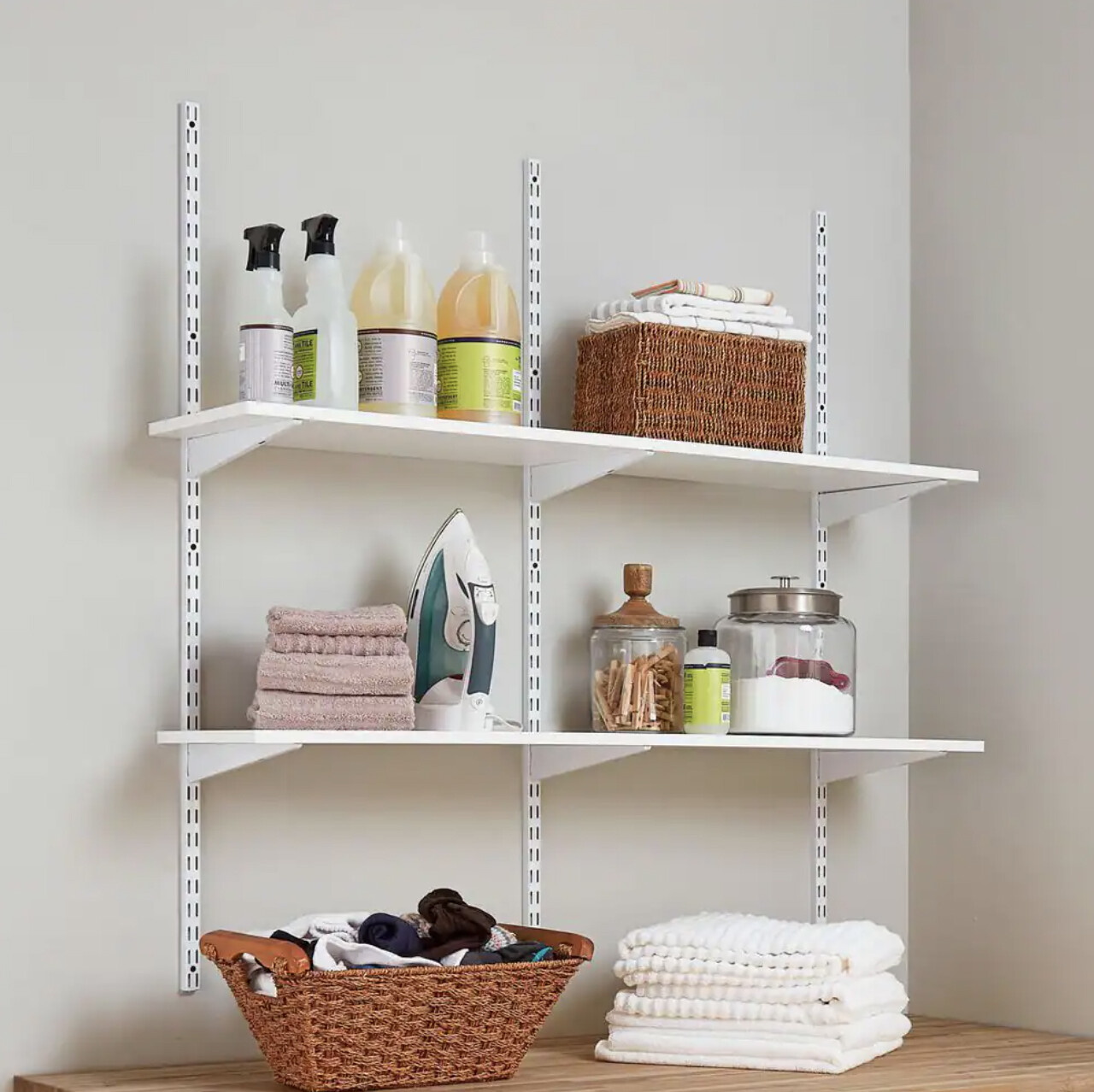 Customized 5/8” Thick White Laminated Shelf 11.75″ x 23.75″