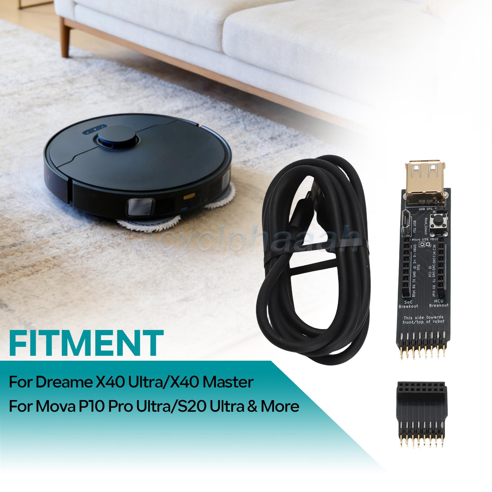 For Dreame (Mova) Robot Vacuum Breakout PCB Kit for Valetudo F9,D9 Pro, D10s Pro