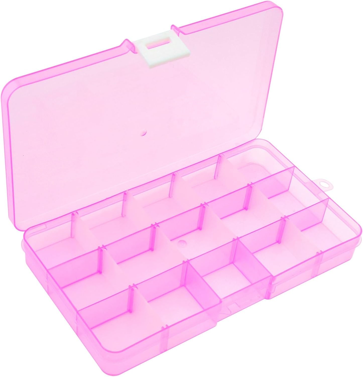 OriGl 17x10CM Plastic Organizer Stora Box with Adjustable Dividers,