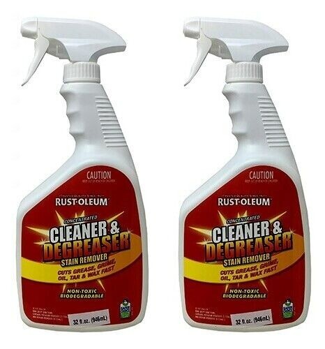 Cleaner Degreaser Stain Remover Oil Tar Concentrated Non-Toxic 32oz – 2 Pack