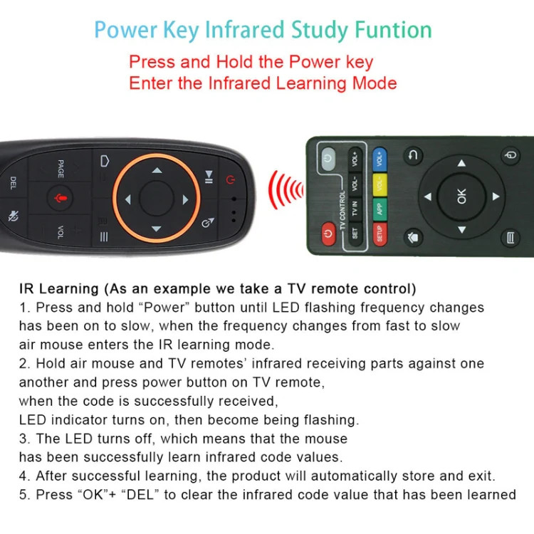Intelligent Voice Remote Control With Learning Function, Style:, G10 Without Gyr