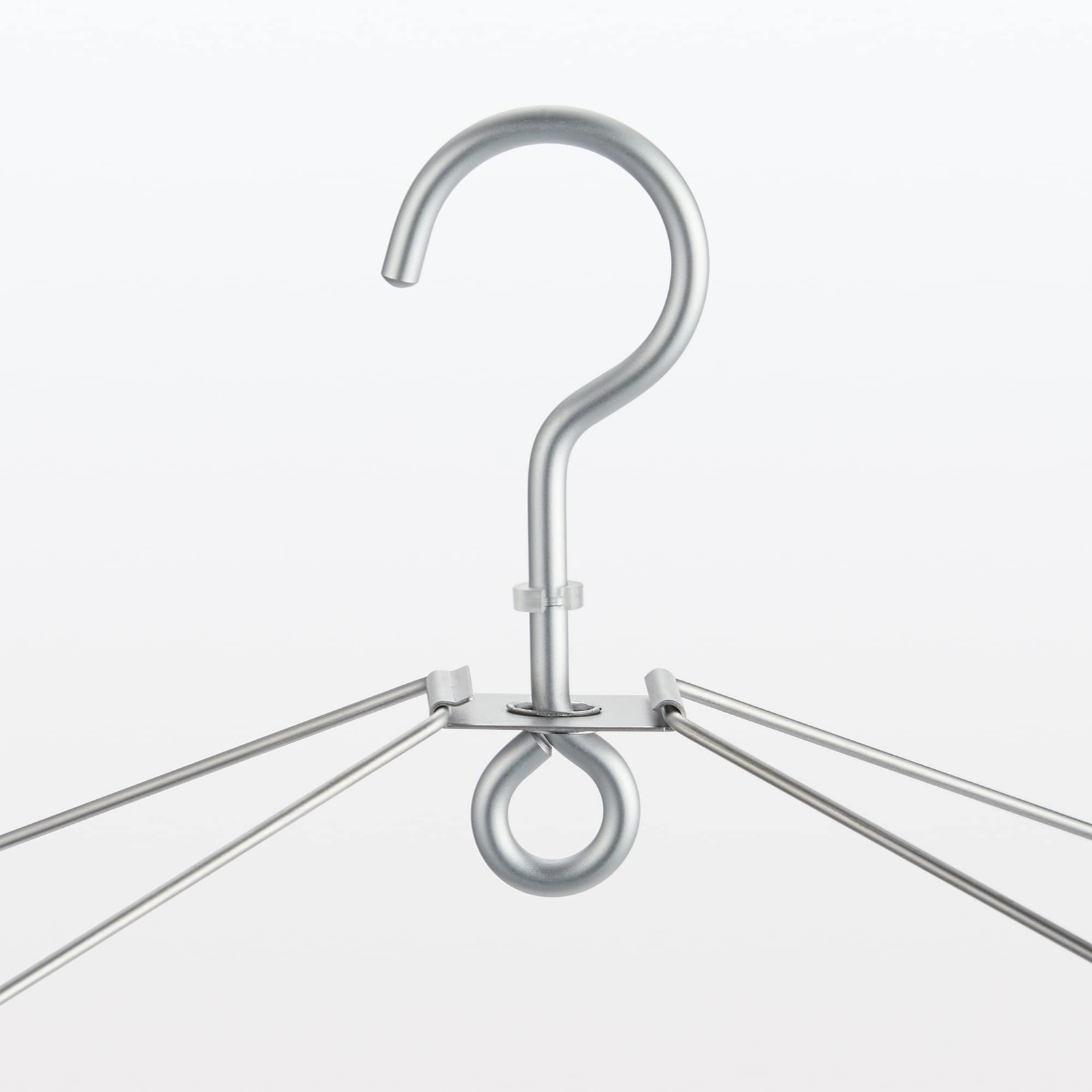 MUJI Aluminum Square Hanger Width 61 x Depth 36cm 24 Pinch 44314517 Silver