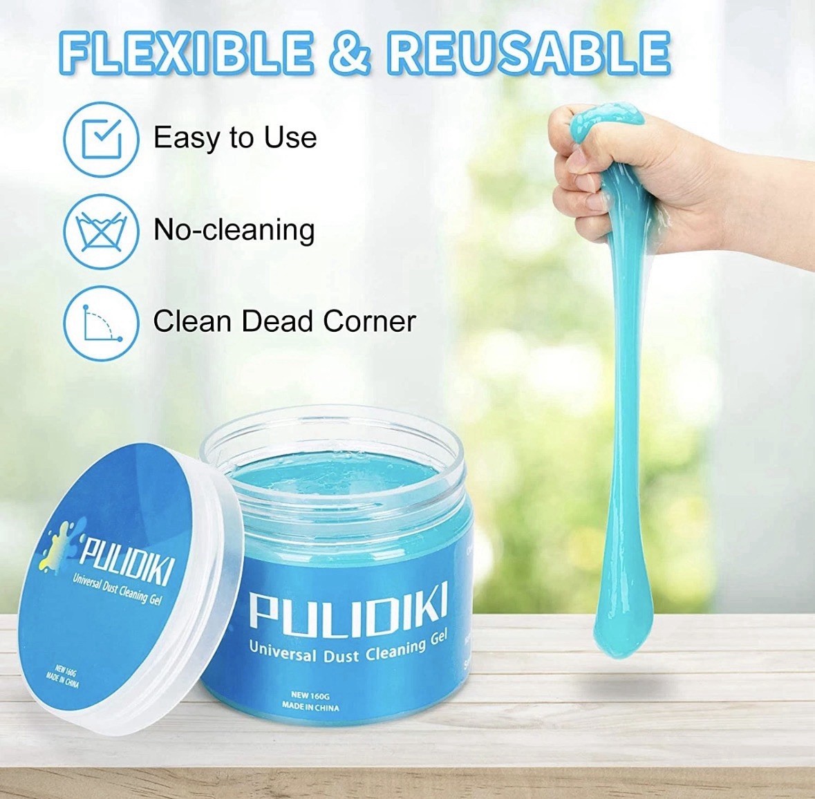 NEW Pulidiki Car Cleaning Gel Interior Detail Putty Dust Cleaner for Vehicles