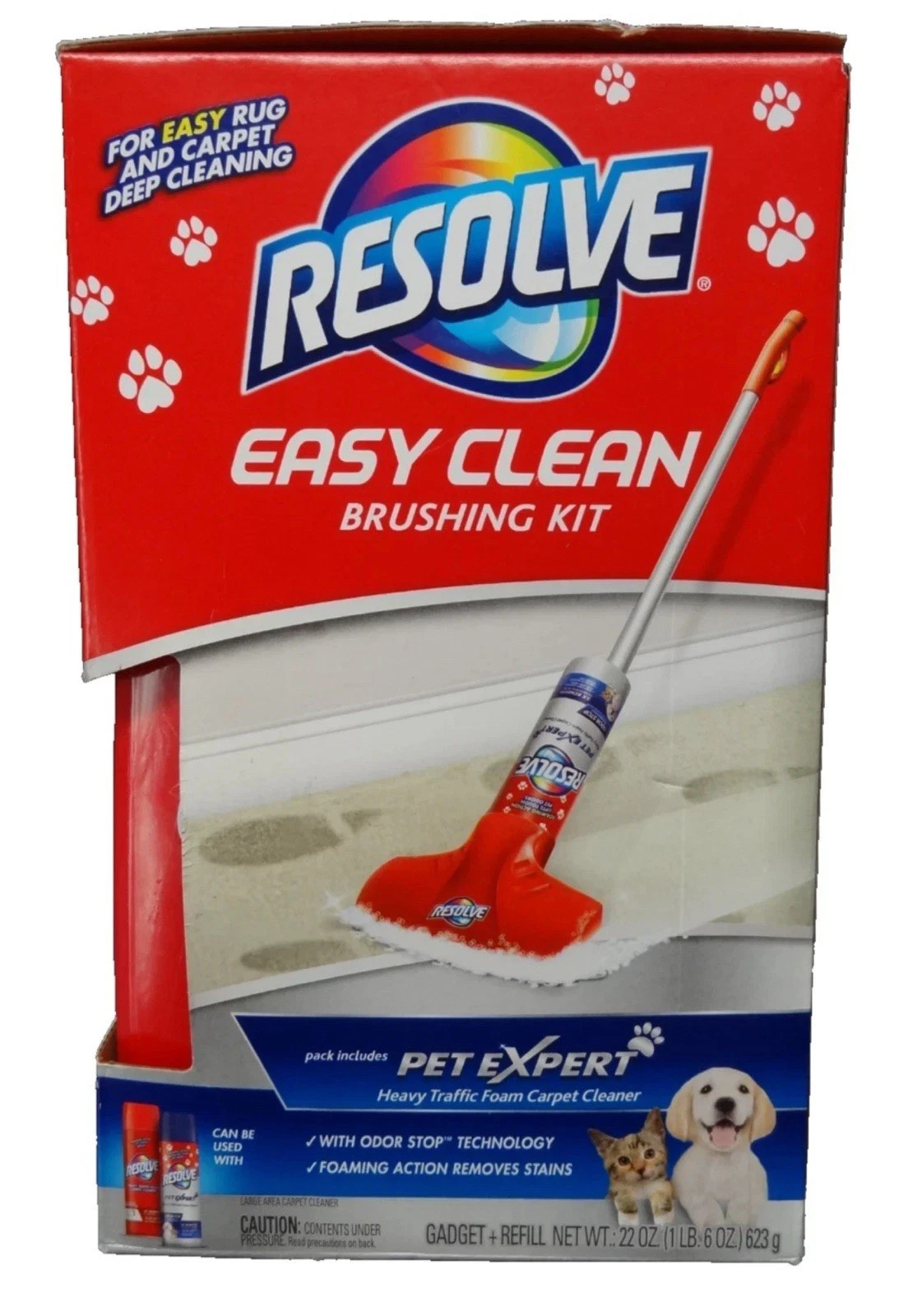 NEW Resolve Easy Clean Pet Expert Brushing Kit Heavy Traffic Carpet Cleaning