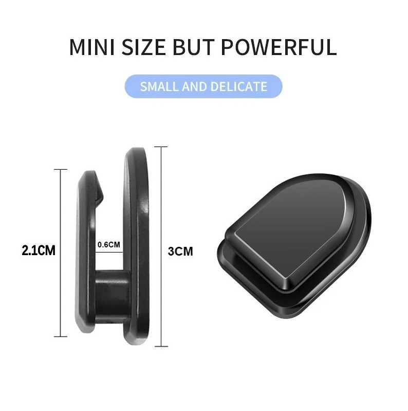 10pcs Mini Car Hooks Self-Adhesive Storage Holder for USB Cable Key, Accessories