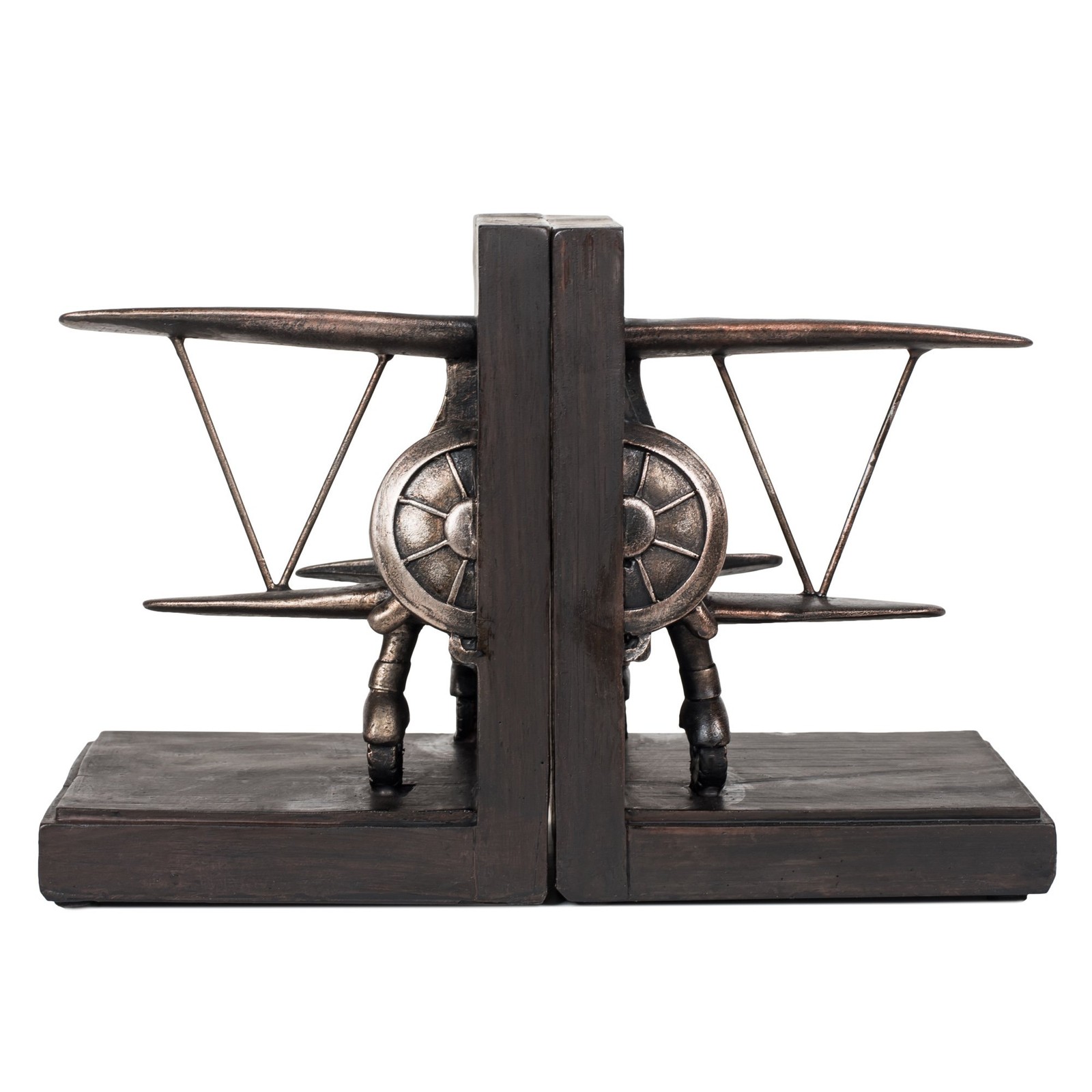 Airplane Decorative Bookends 7.75 Inch Book End