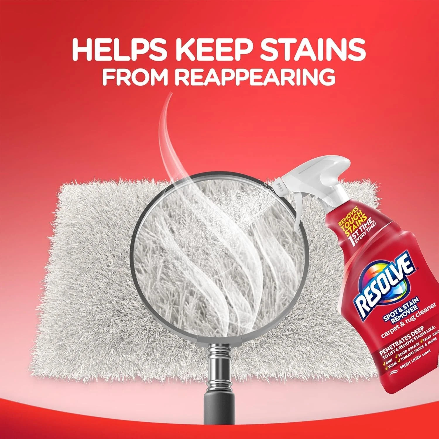 Resolve Carpet And Rug Cleaner Spray Spot & Stain Remover, 22 Ounce