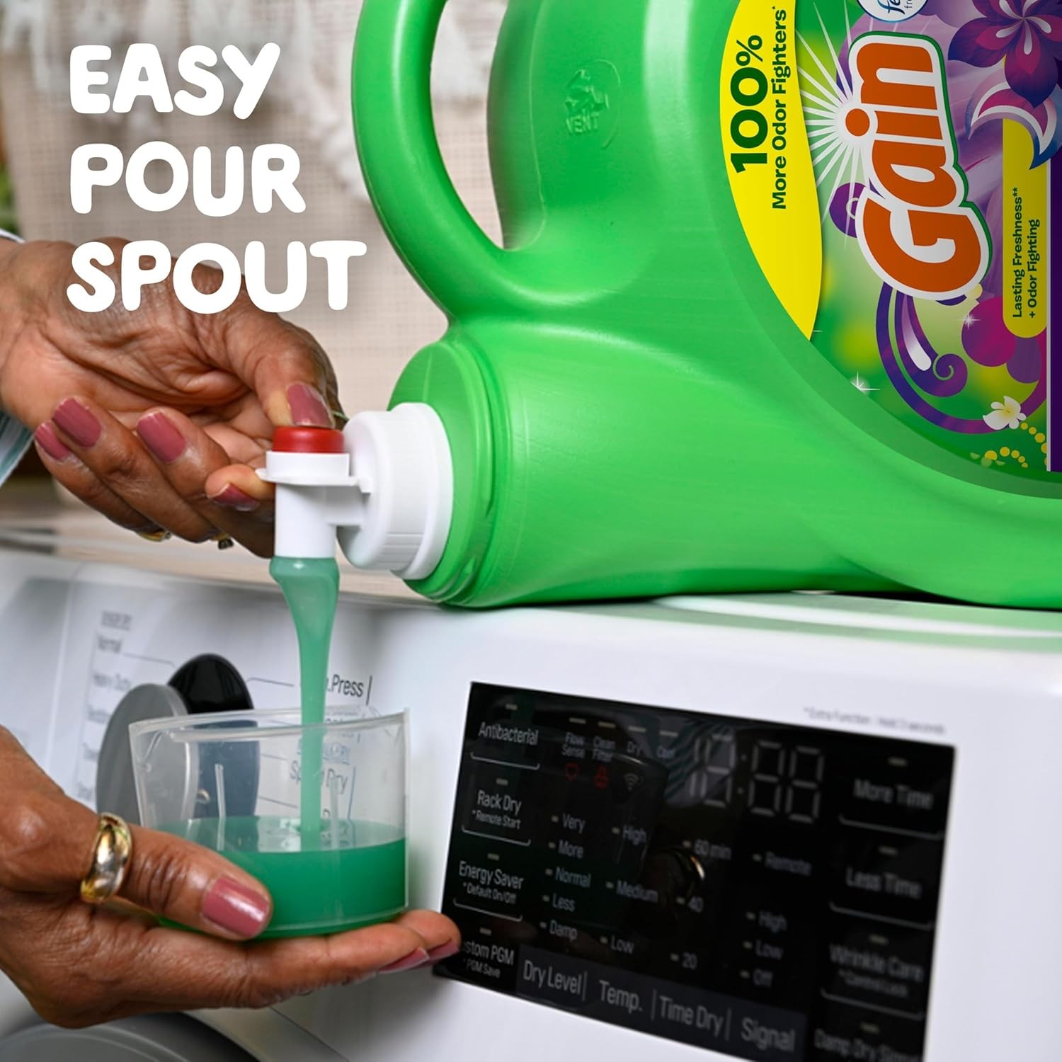 Gain Liquid Laundry Detergent, Moonlight Breeze Scent, 194 Fl Oz, 134 Loads