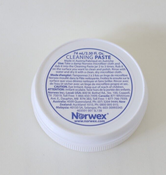New Norwex 2.50 oz Mini Cleaning Paste Stains Removal Cleans Dirt & Polish