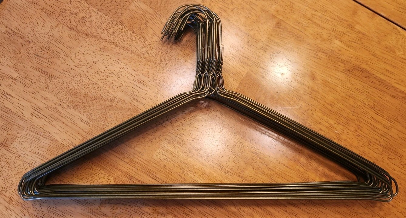 New 25 Heavy Gauge Suit Shirt Wire Hangers 16 Inch Bronze 13 Gauge Hanger