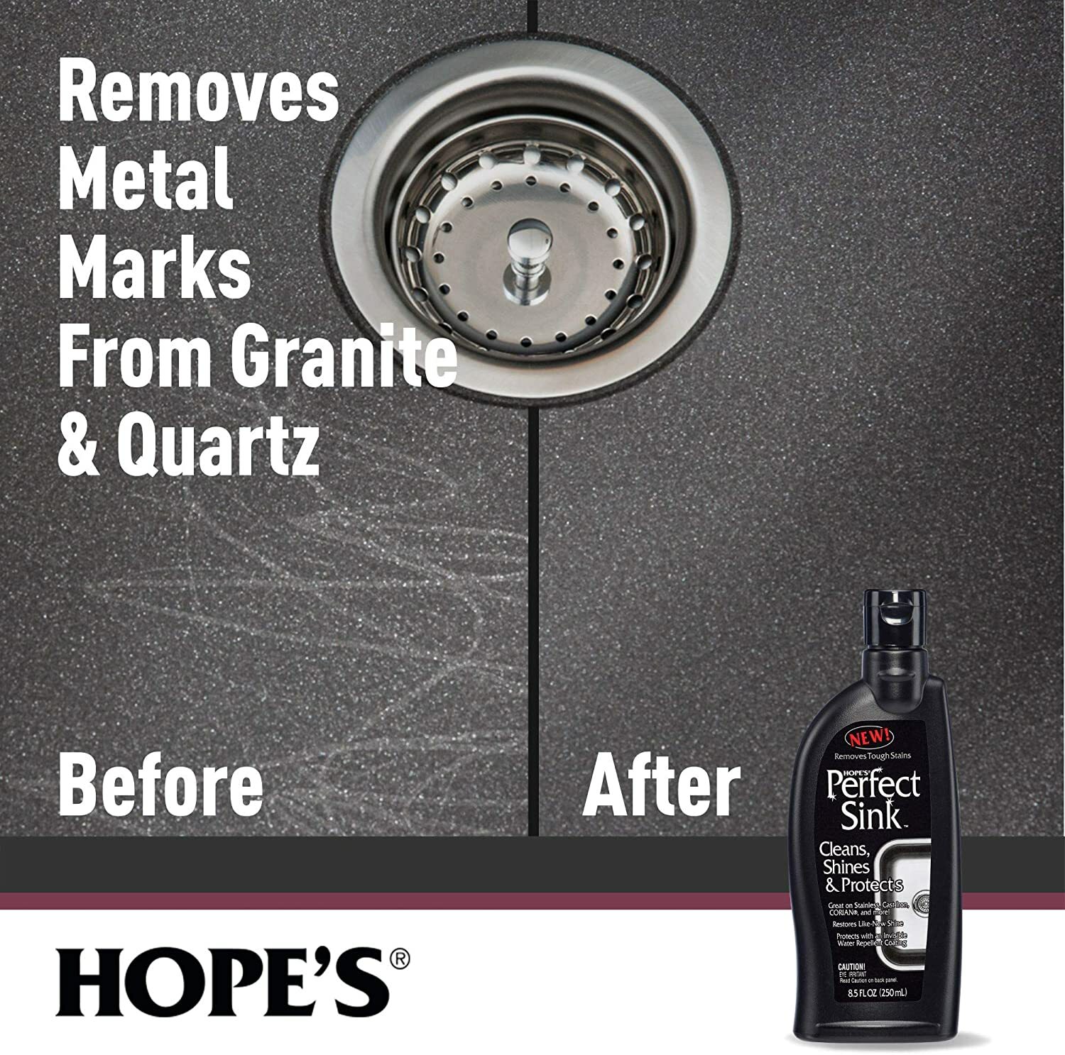HOPE’S Perfect Sink Stainless Iron CLEAN SHINE & PROTECT Water Repellent Coating