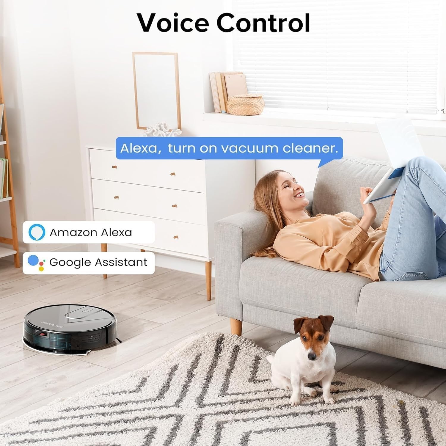 Vacuum and Mop Combo 5200Pa Suction Robotic Cleaner