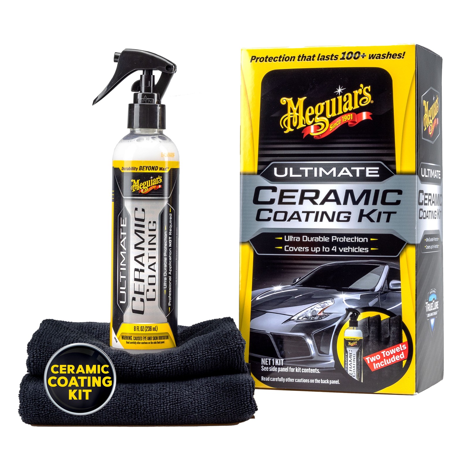 Meguiar’s Ultimate Ceramic Coating Kit, Ceramic Protection, Includes Premium