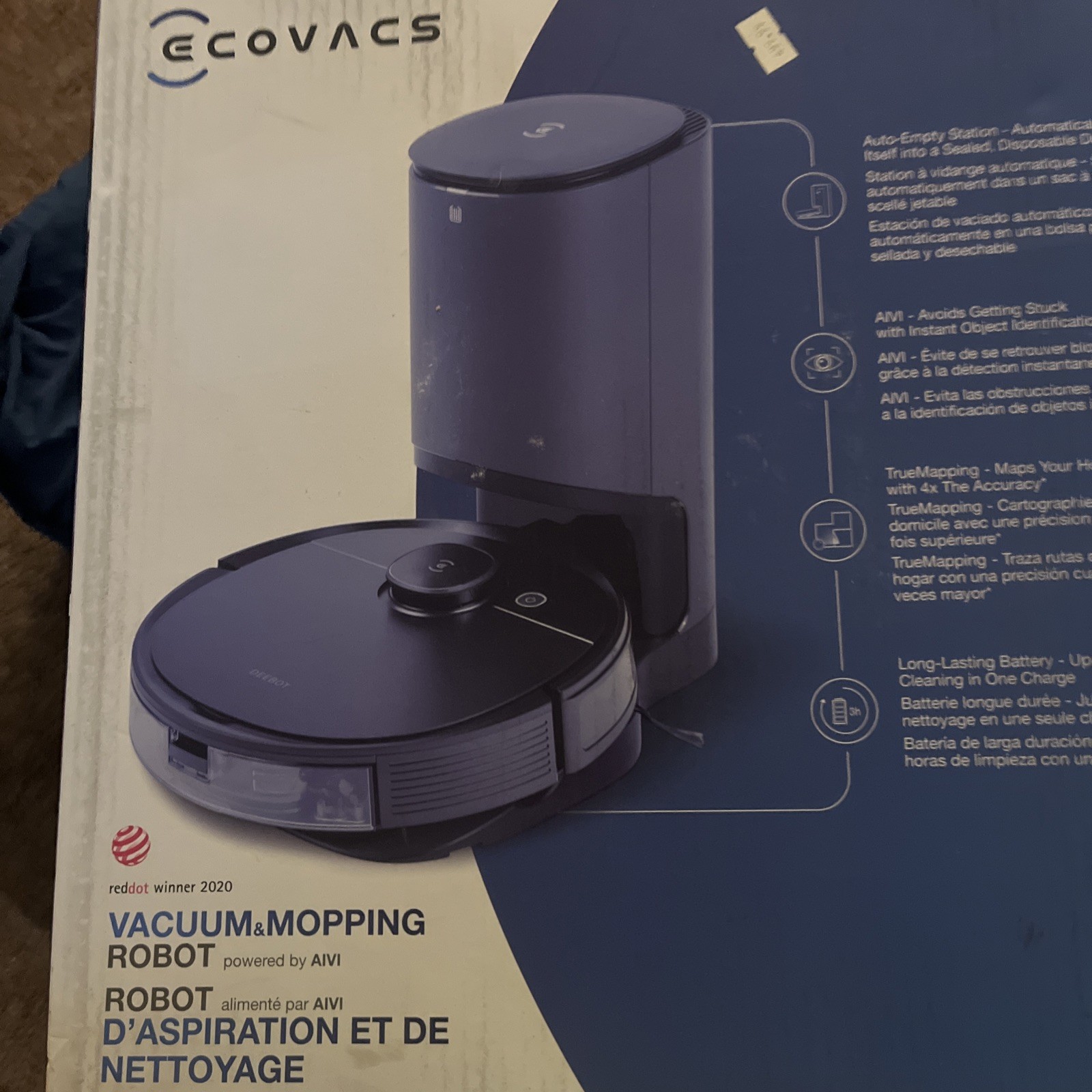 Ecovacs DEEBOT OZMO T8 OzmoT8 Robotic Vacuum Cleaner