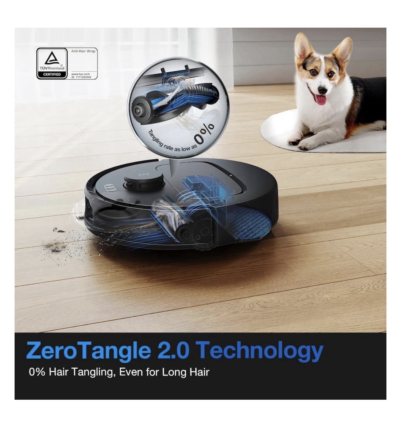 ECOVACS DEEBOT N20 Plus Robot Vacuum and Mop,with Bagless Self Emptying Station