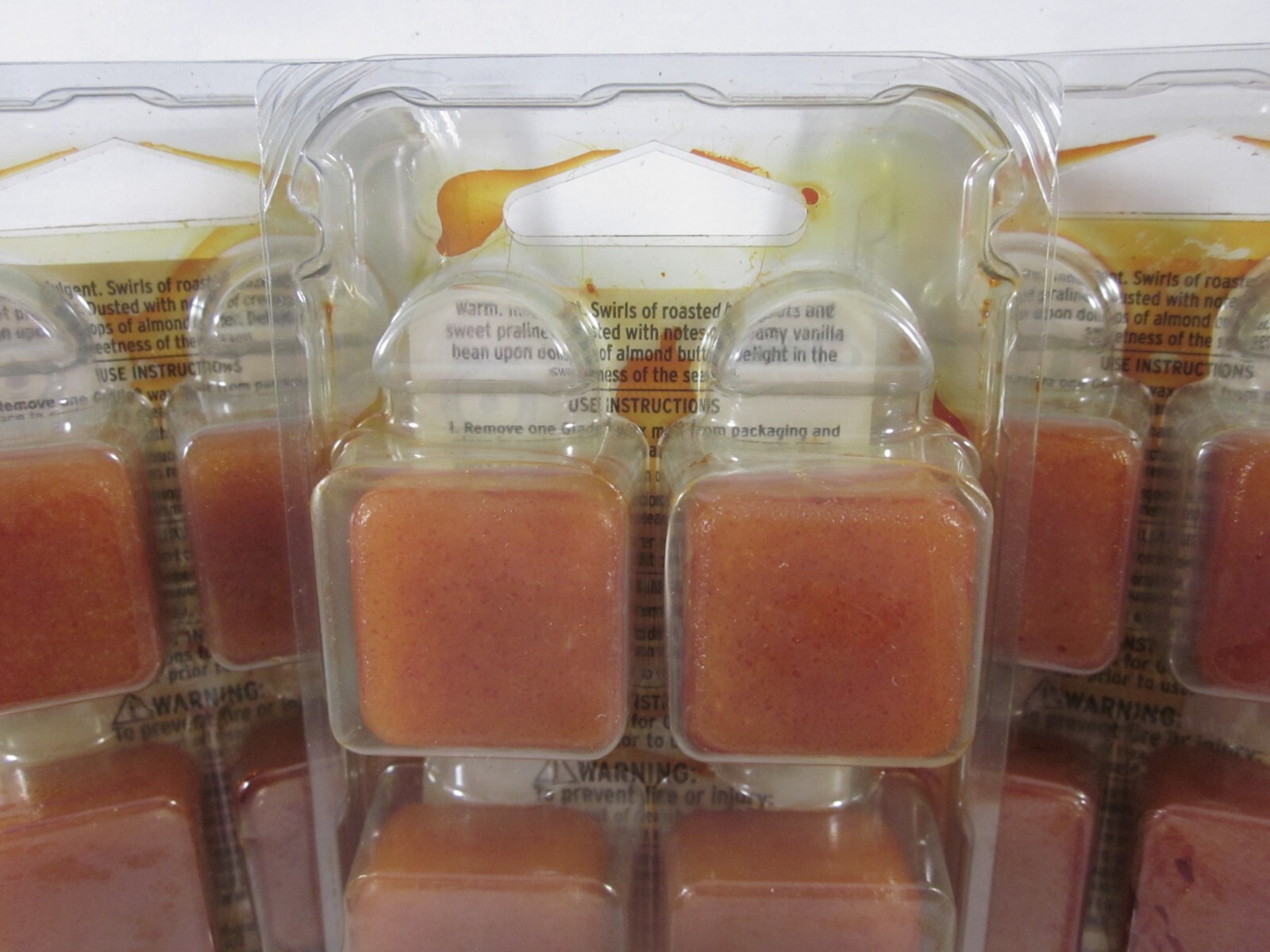 18 Glade Nutcracker Delight rich hazelnut praline Wax Melts 3 pks *see pictures
