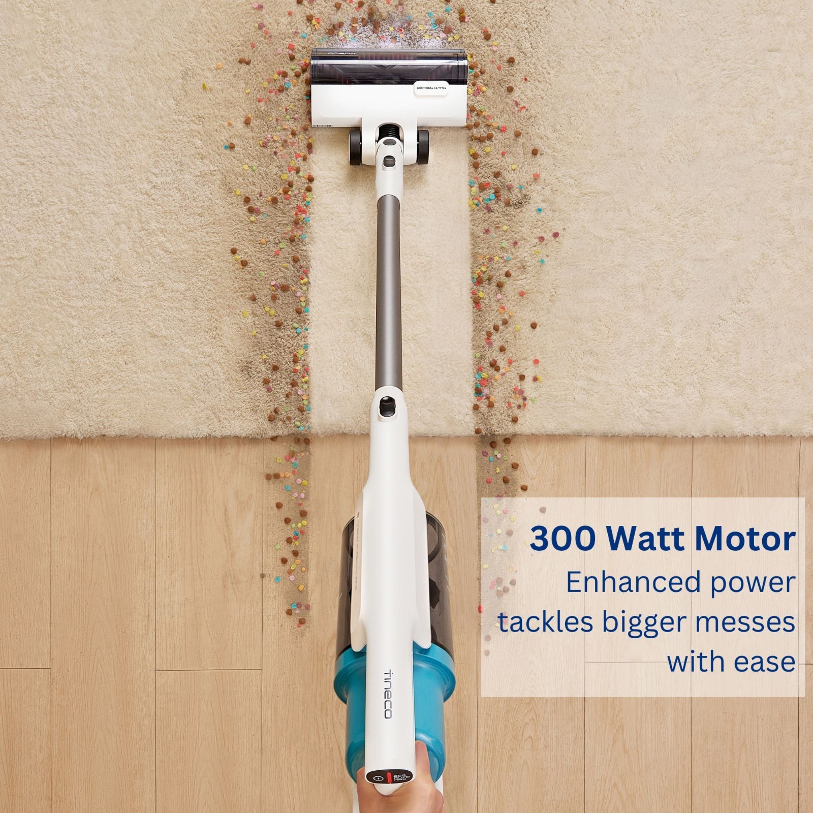Cordless Stick Vacuum 40 Min Runtime HEPA Filter LED Brush Headlight Handheld 2