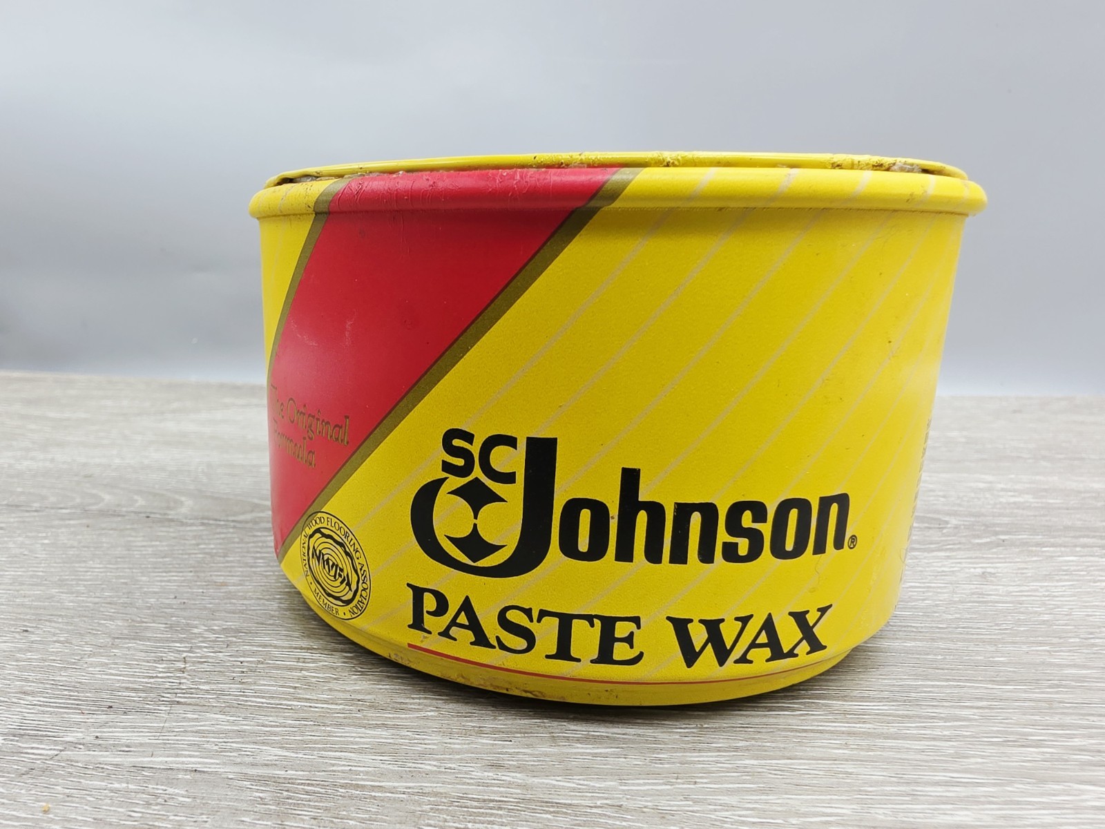 SC Johnson Paste Wax 16 oz Open Can Discontinued USA. 18 Oz Weight