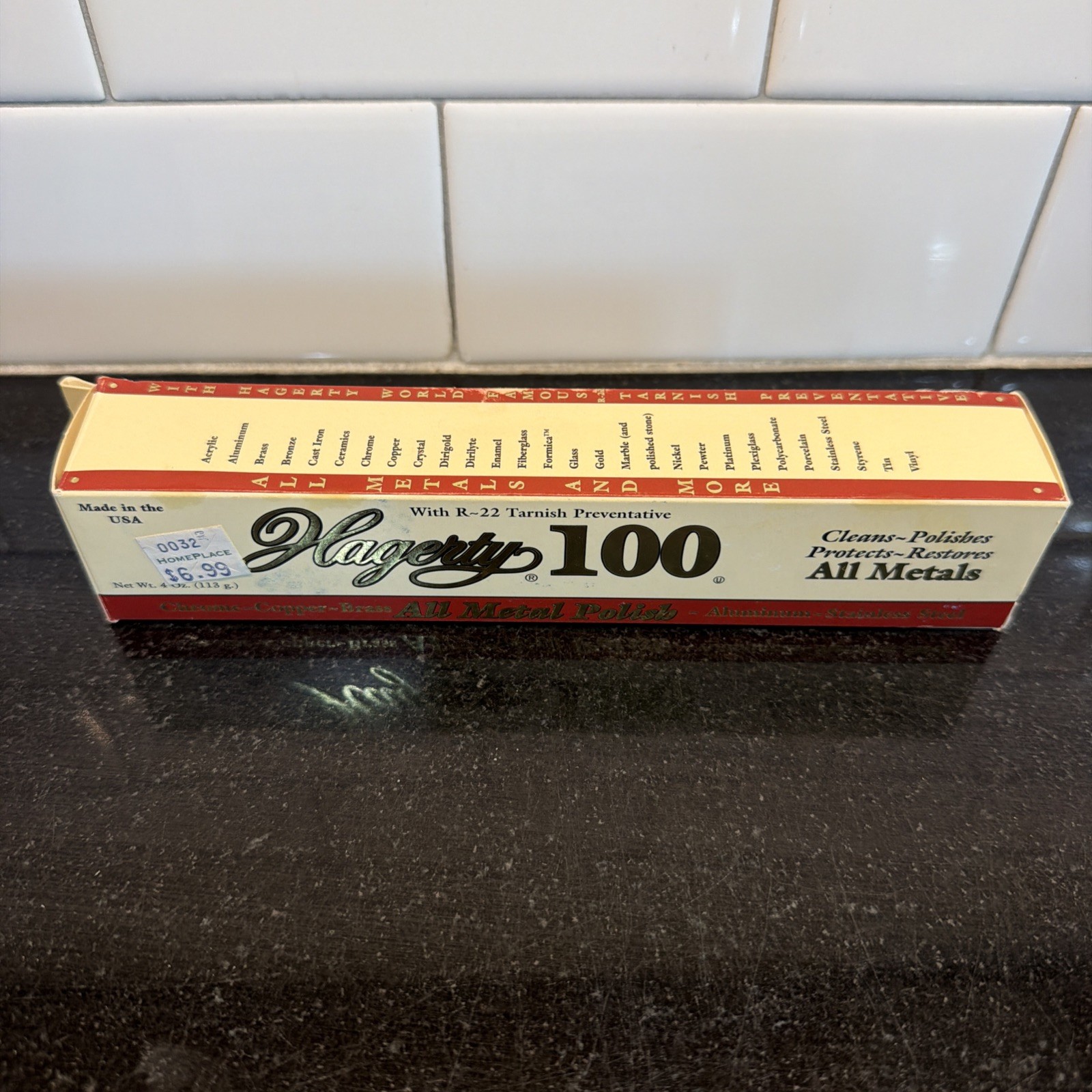 Hagerty 100 All Metal Polish 4 Oz New In Box Vintage Cream Formula Factory Seal