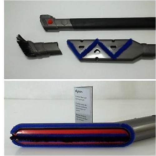 Dyson Carbon Fiber Reach-under Flexi-Crevice tool & Carbon Soft Dusting Brush