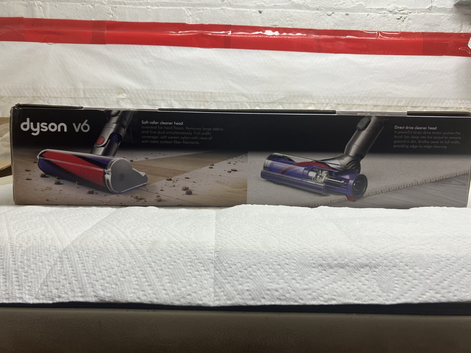 New Dyson V6 Absolute Nickle/Red Cordless Stick Vacuum Cleaner In Original Box