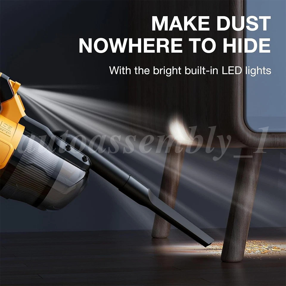 500W Cordless Handheld Vacuum Cleaner Portable Home Car Auto Wireless W/ Battery
