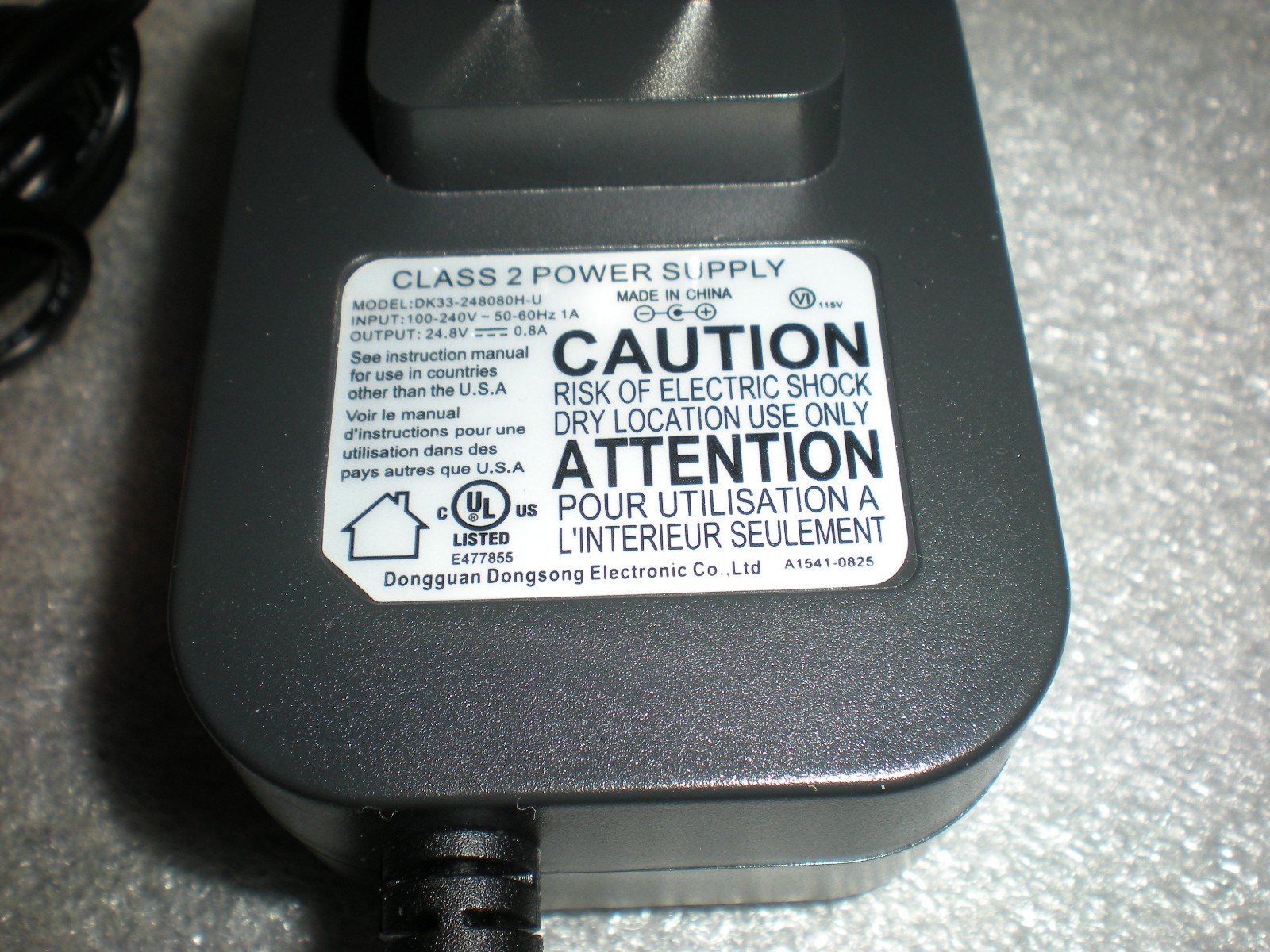 Genuine Shark IZ363HT Pet Power Cordless Stick Vacuum AC ADAPTER CHARGER 24.8V