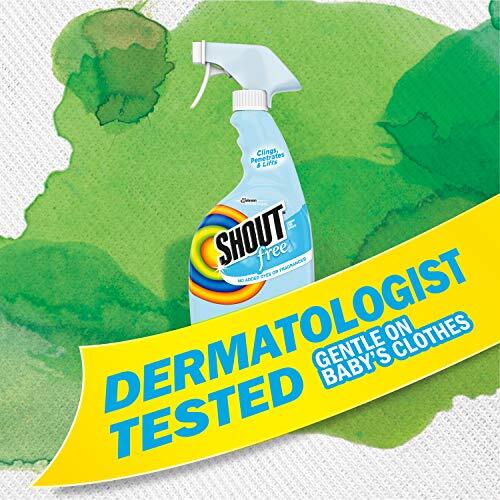 Shout Free Laundry Stain Remover Active Enzyme Dye Fragrance & Bleach Free 2…