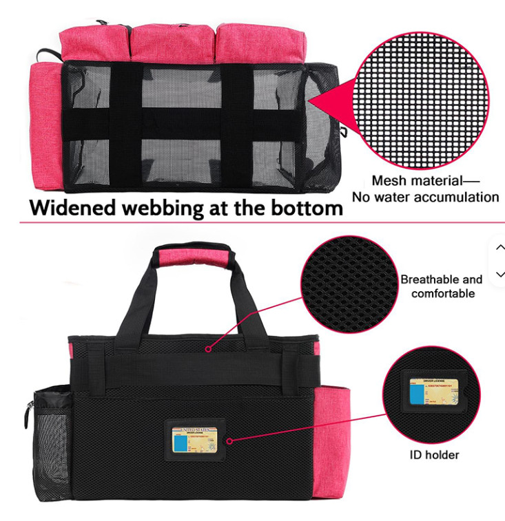 Heavy-Duty Caddy Bag wid Free spray bottle & Towls,Shoulder strap,waist belt.Red