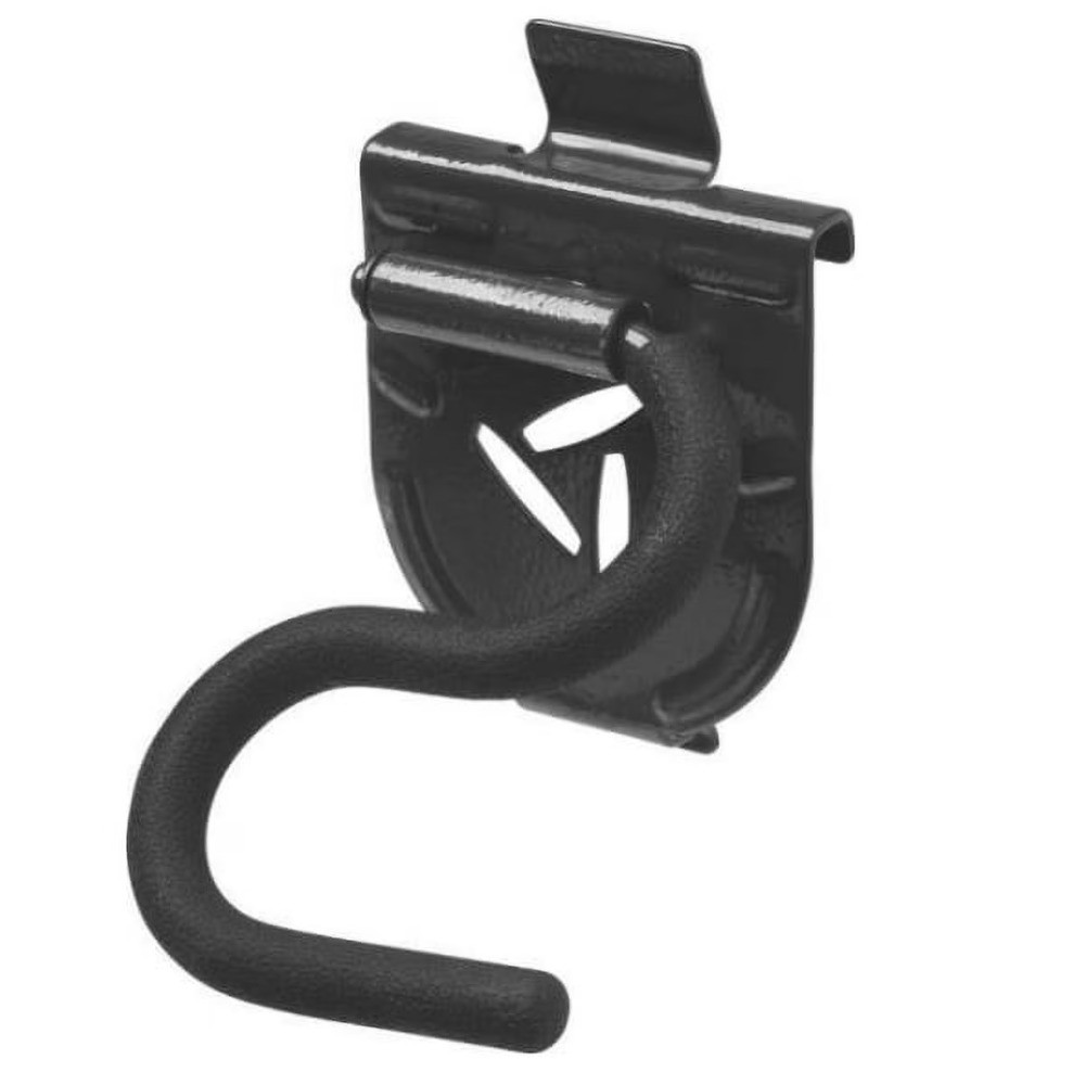 S Hook 25lb Capacity Rubber Sleeve Wall Mount 2.75×5″ Silver