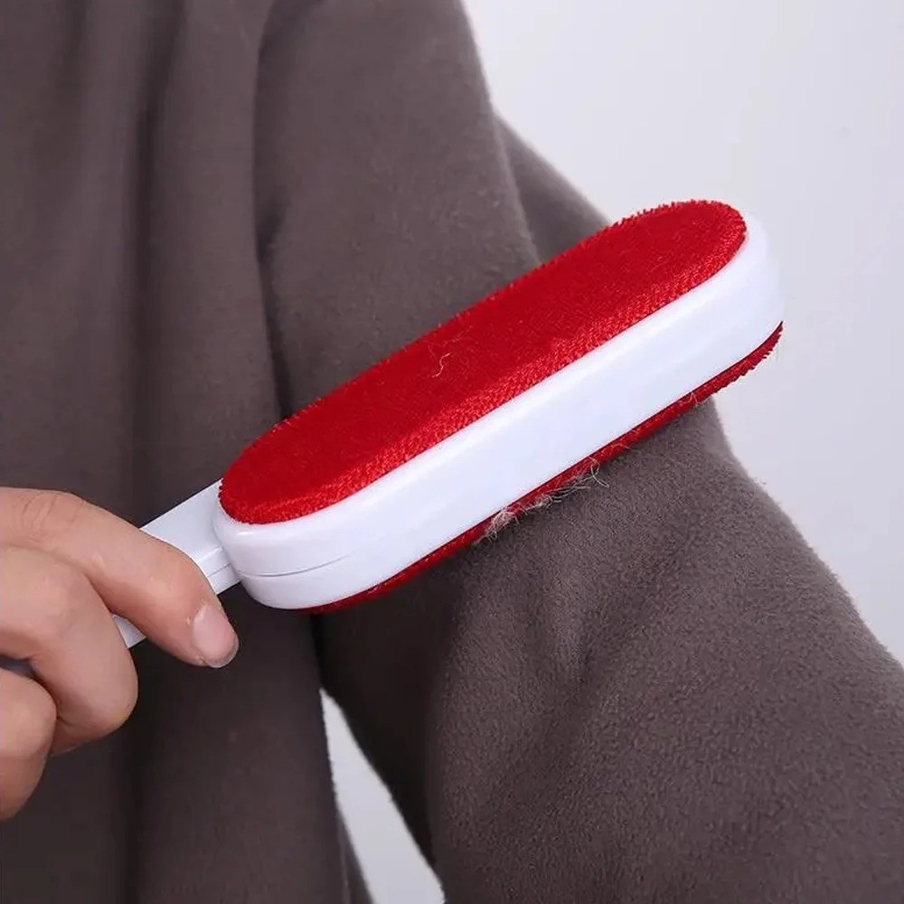 1 Pc Evercare Magik Double Sided Lint Brushes White Handle