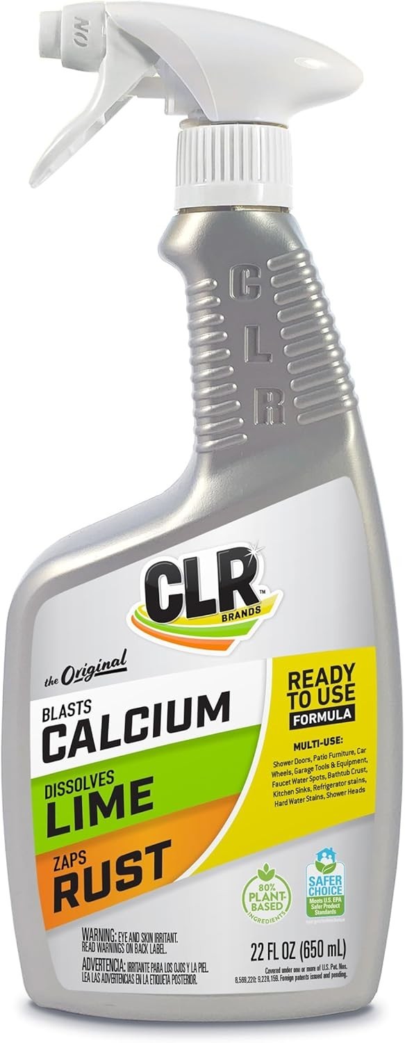 CLR Calcium Lime and Rust Remover EPA Safer Choice 22 oz Spray