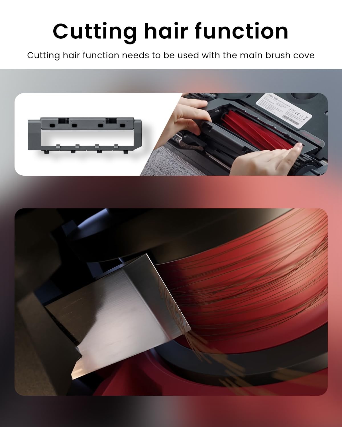 Rubber Main Brush for Roborock Q Revo Series,S7 Max Ultra,S7,S7+,S7 MaxV,S7 M…