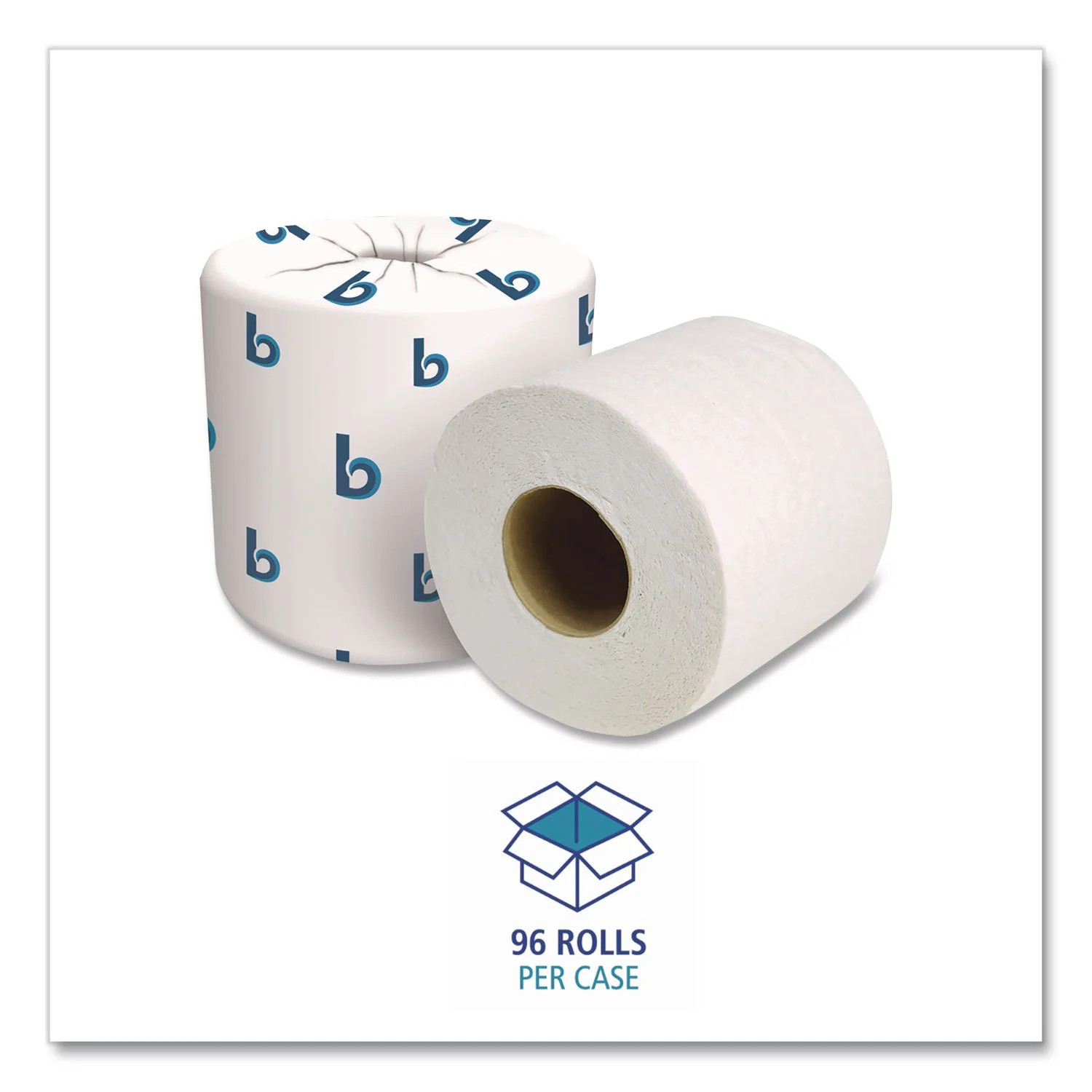 Boardwalk 2-Ply Toilet Paper, 96 Rolls, 500 Sheets per Roll