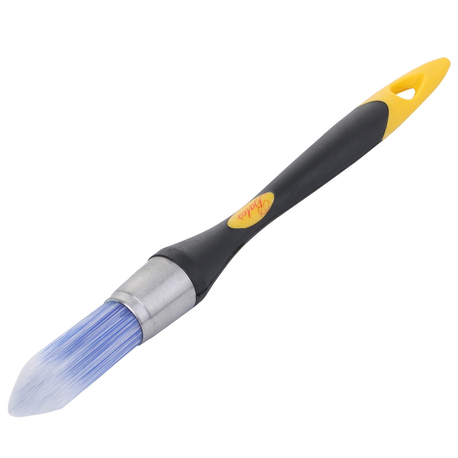 Bates Trim Brush, 0.75 Inch Edge Painting inch, 1 Pack, Yellow-black