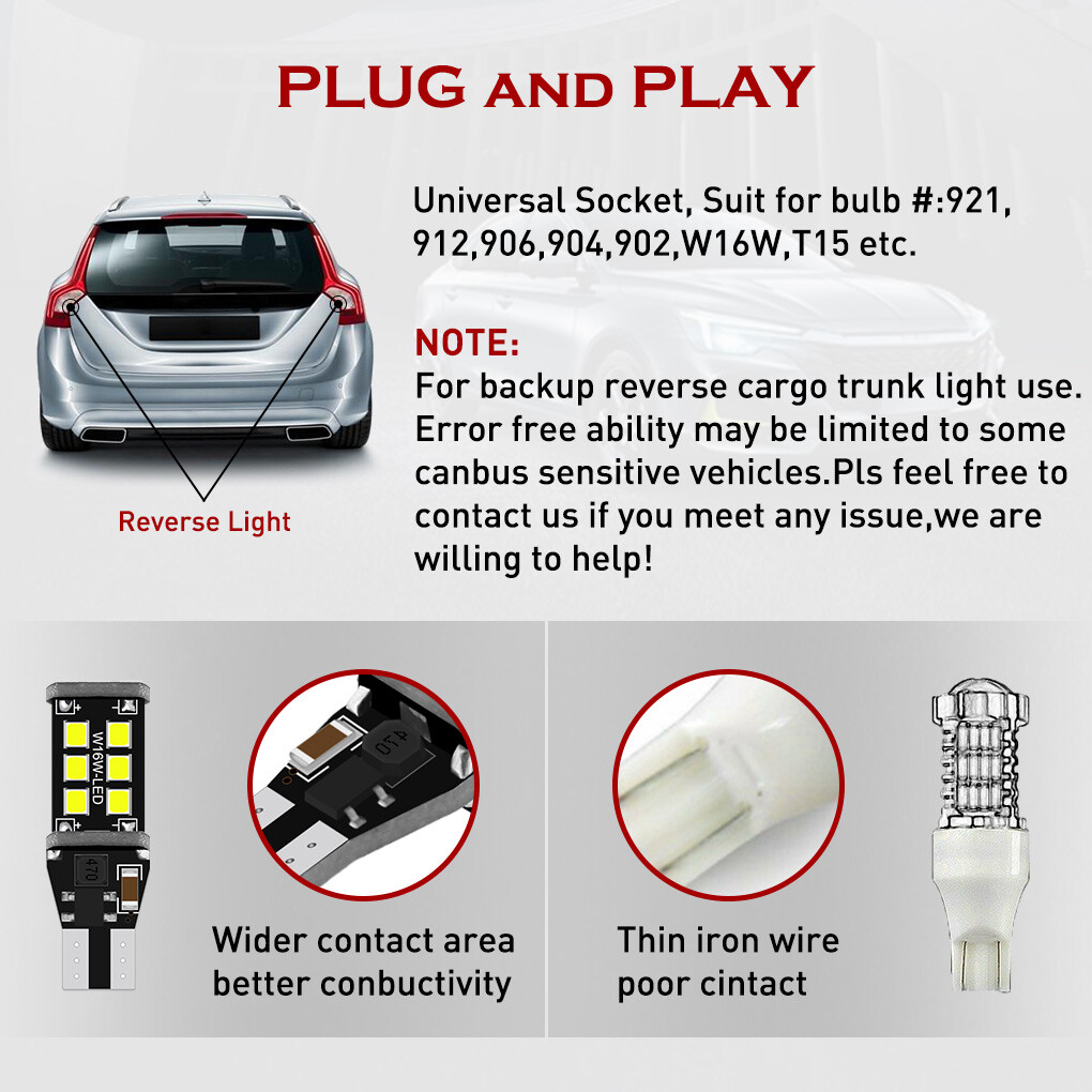 2Pcs White LED Bulb for 27313107 Hoover Vacuum Cleaner Elite, Supreme, Runabout