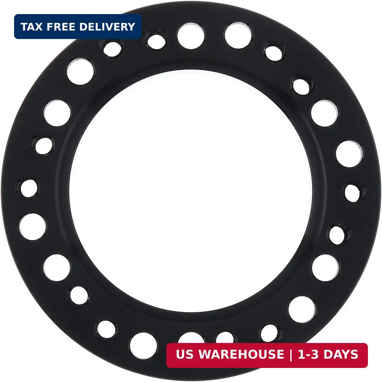 0.5″ Steering Wheel Hub Adapter Conversion Spacer, Black Aluminium Alloy 12mm St