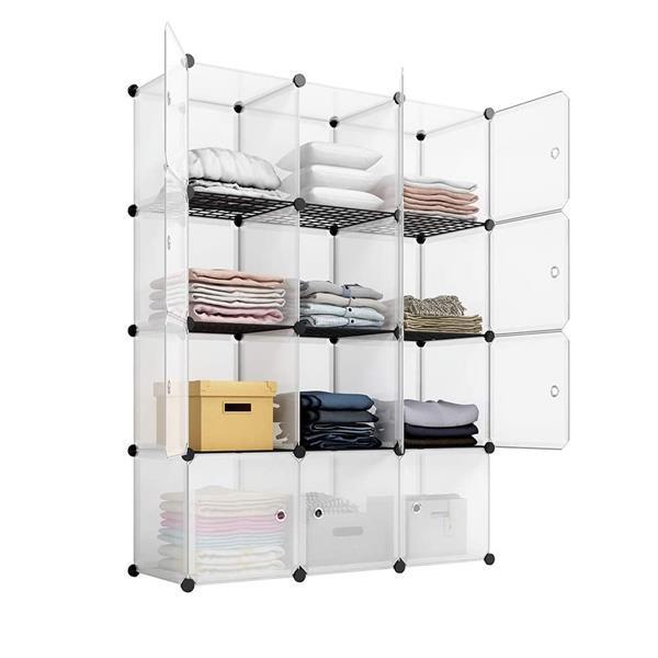 12-Cube Storage Shelf Cube Shelving Bookcase Bookshelf Organizing Closet Toy NEW