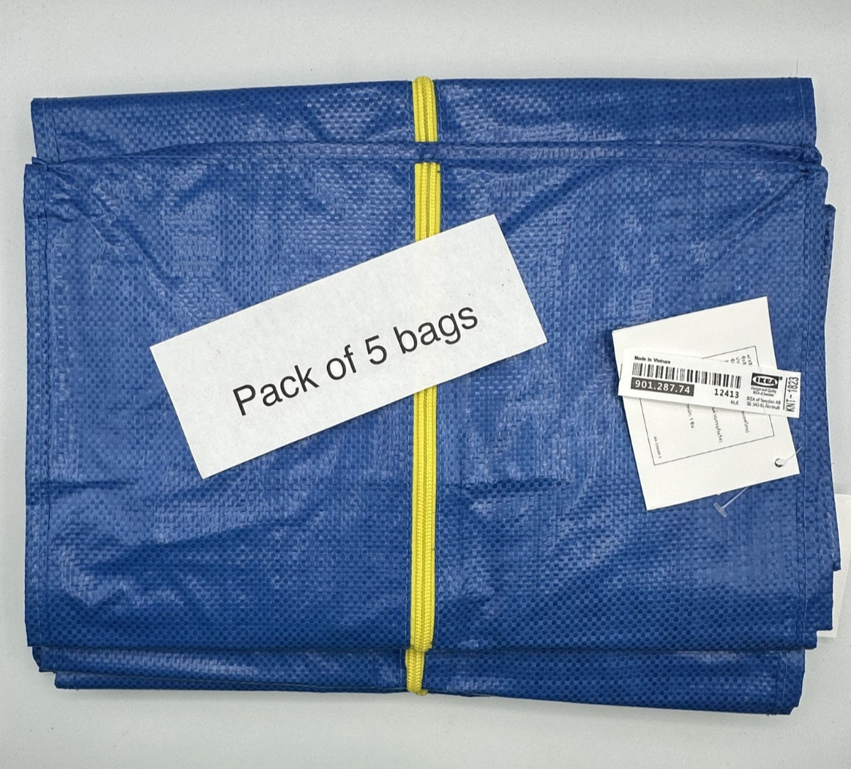 Ikea Storage Bag, Laundry – Blue — SET of 5 NEW! Free shipping