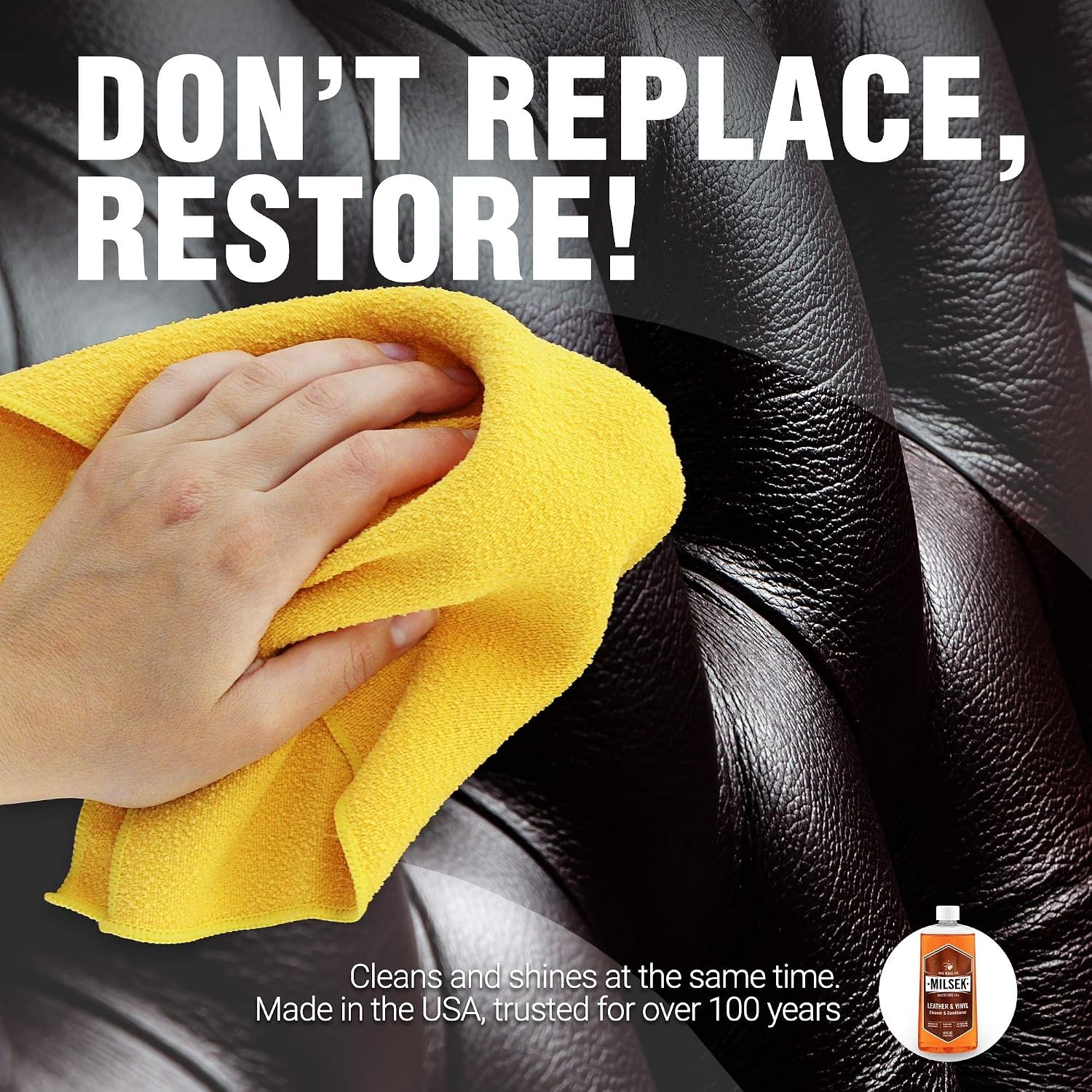 Leather & Vinyl Cleaner & Conditioner – Cleaning Supplies for Leather Home