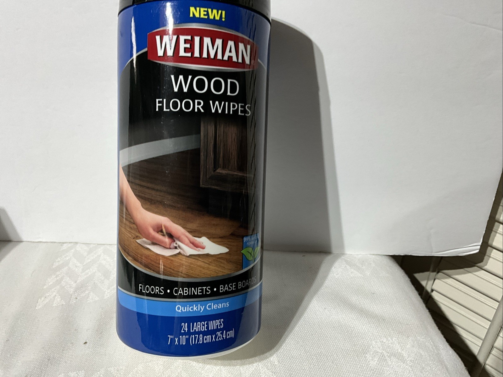 Weiman Wood Floor Wipes 24 Wipes 7×10 Floors Baseboards Cabinets New Sealed