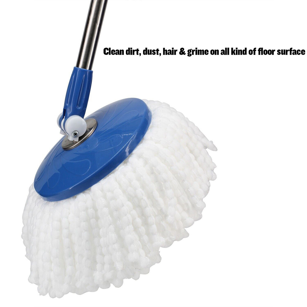 2-6 Pack Replacement Microfiber Mop Head Refill For Spin Mop 360° Easy Cleaning