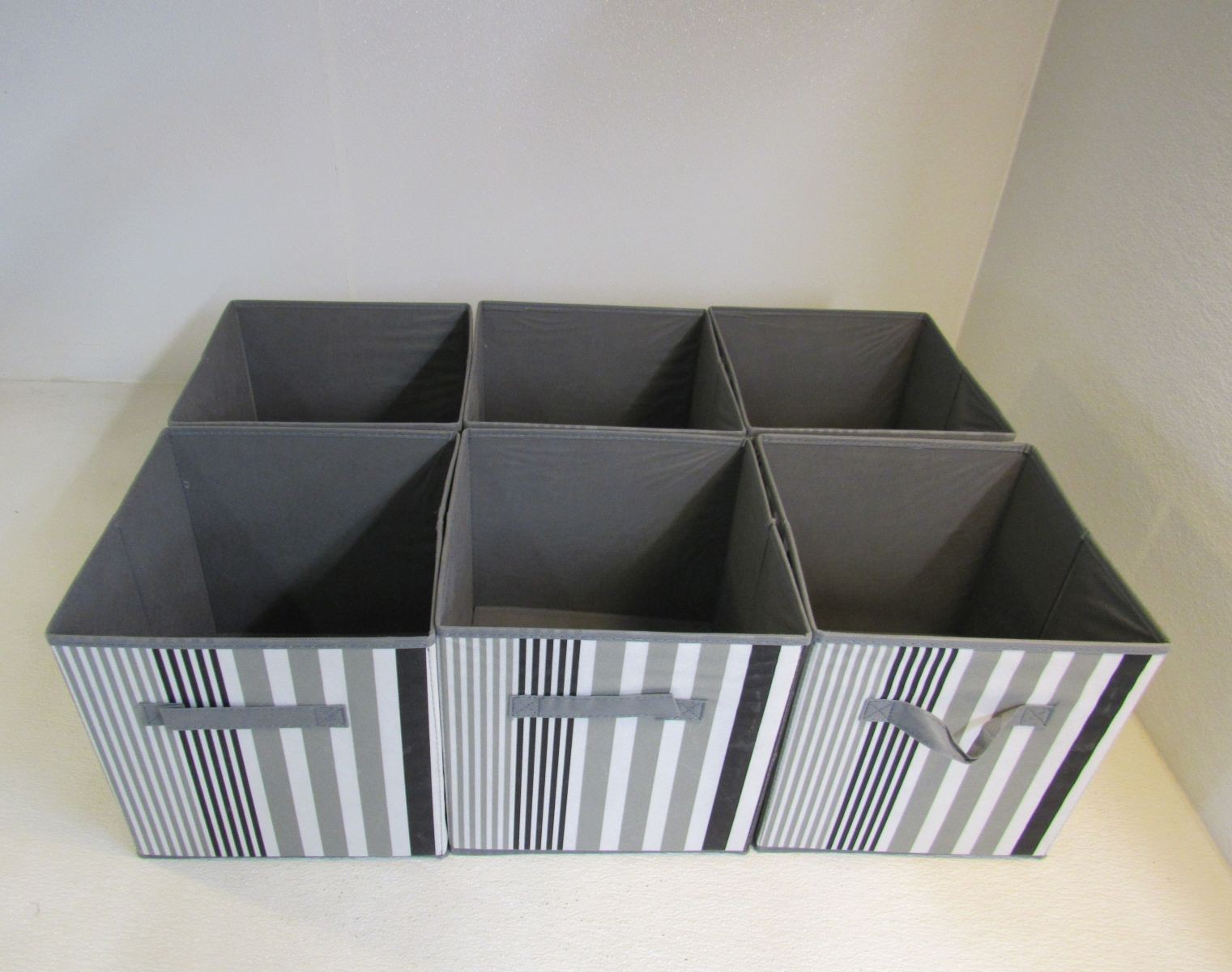 Sorbus Collapsible Storage Cubes Lot of 6 Multicolored 11-in x 10.5-in x 10.5-in