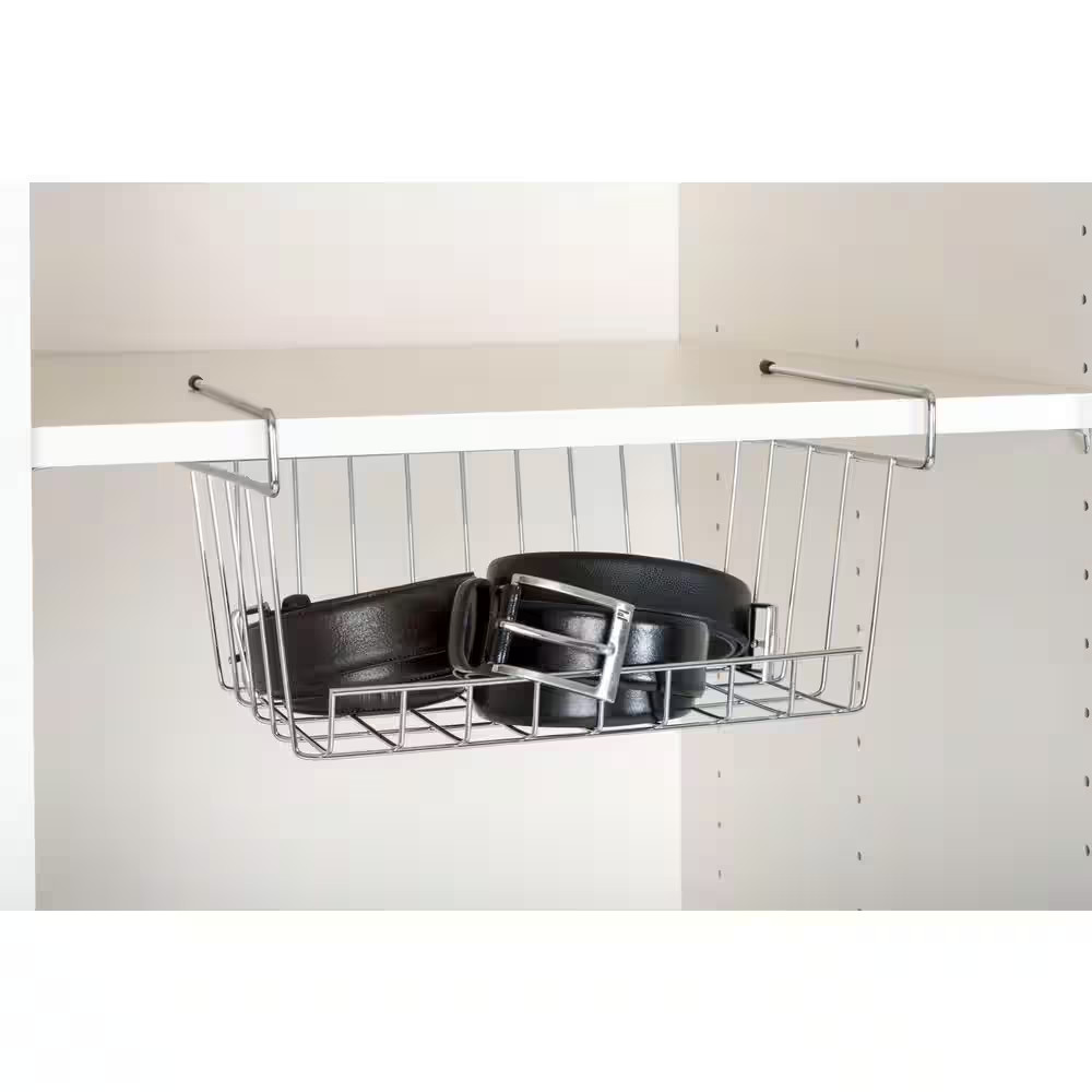 10 In. H X 11.5 In. W Chrome Alloy 1-Drawer Wire Basket