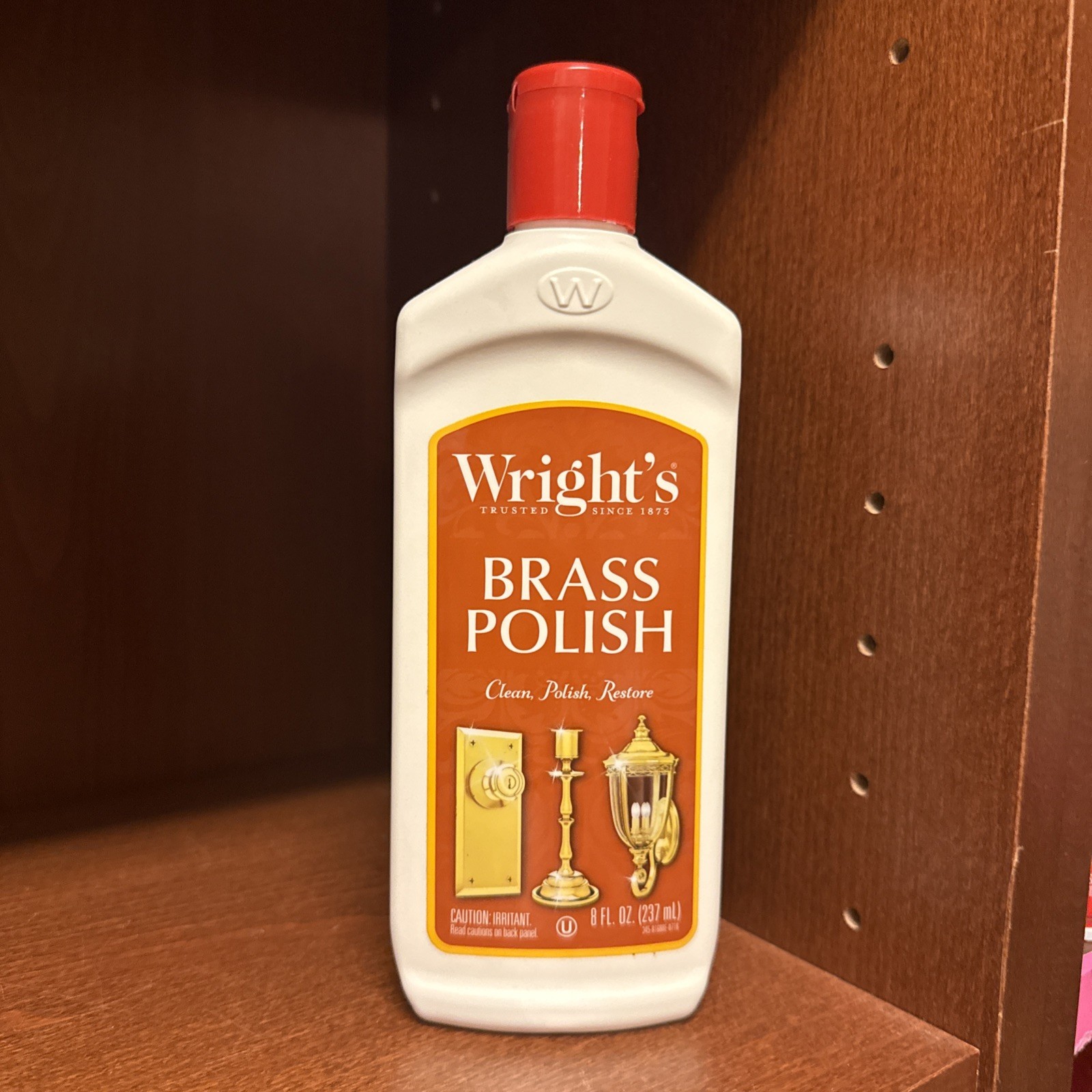 Wright’s Brass And Copper, Pewter, Chrome, Bronze Polish 8 fl oz Bottle New